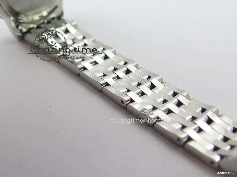 0505 Colorful De Ville 27mm Ladies MK 1:1 Best Edition White MOP Dial On SS Bracelet Ronda Quartz 8191